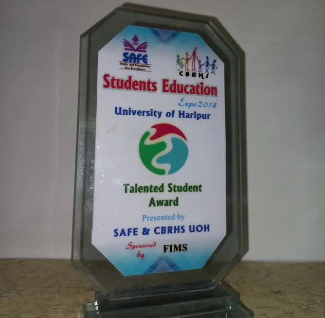 talented student award omer jadoon